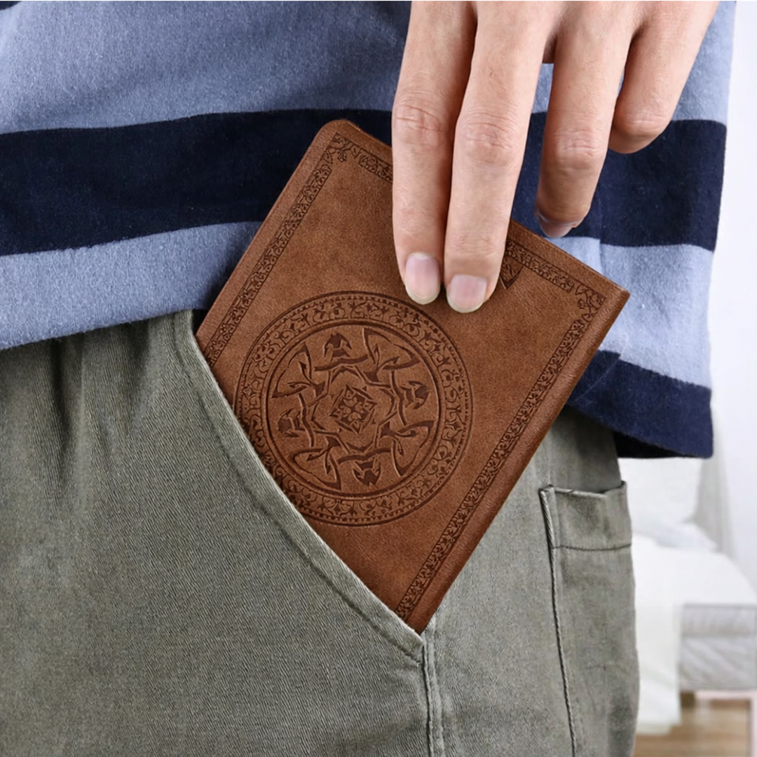 Gambar produk Buku Catatan Jurnal Notebook Leather Cover Vintage Pattern - CW-64