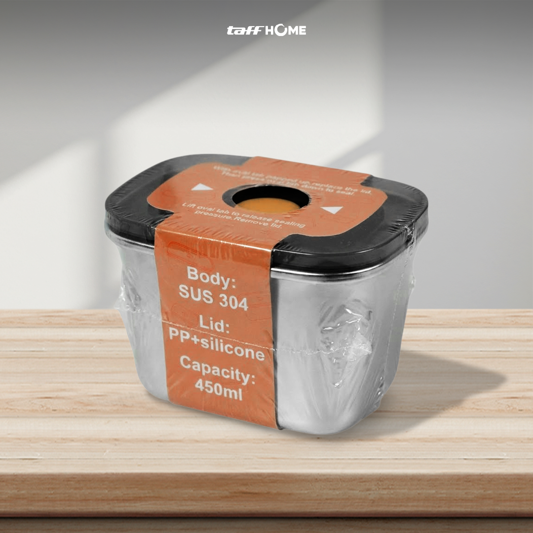 TaffHOME Kotak Makan Lunch Box Multifunction Stainless Steel 304 450ml - AC-21 Gambar produk TaffHOME Kotak Makan Lunch Box Multifunction Stainless Steel 304 450ml - AC-21