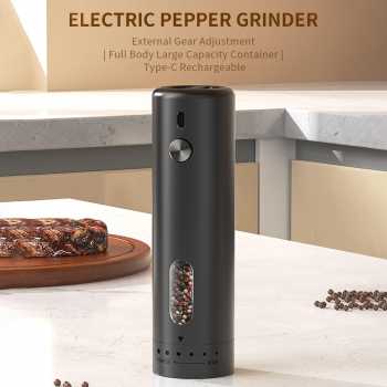 CLITON Alat Penggiling Biji Lada Elektrik Spice Grinder Rechargeable - KYMQ-65A