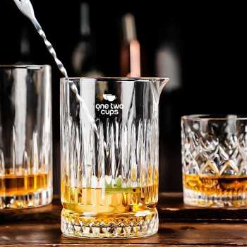 One Two Cups Gelas Mixer Bartender Cocktail Mixing Shaker Glass 700ml - GC011