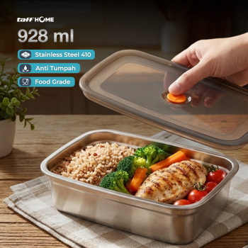 TaffHOME Kotak Makan Anti Tumpah Lunch Bento Box Stainless Steel 410 - KT275