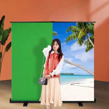 VISKEY Green Screen Retractable Foldable Shooting Photography 1.48x2M - VK-10