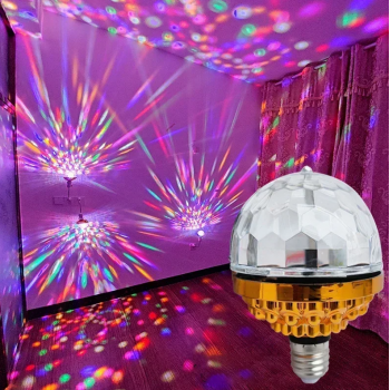 Heinast Lampu Disko RGB LED E27 Rotating Party Lamp Colorful Light 6W - H-21