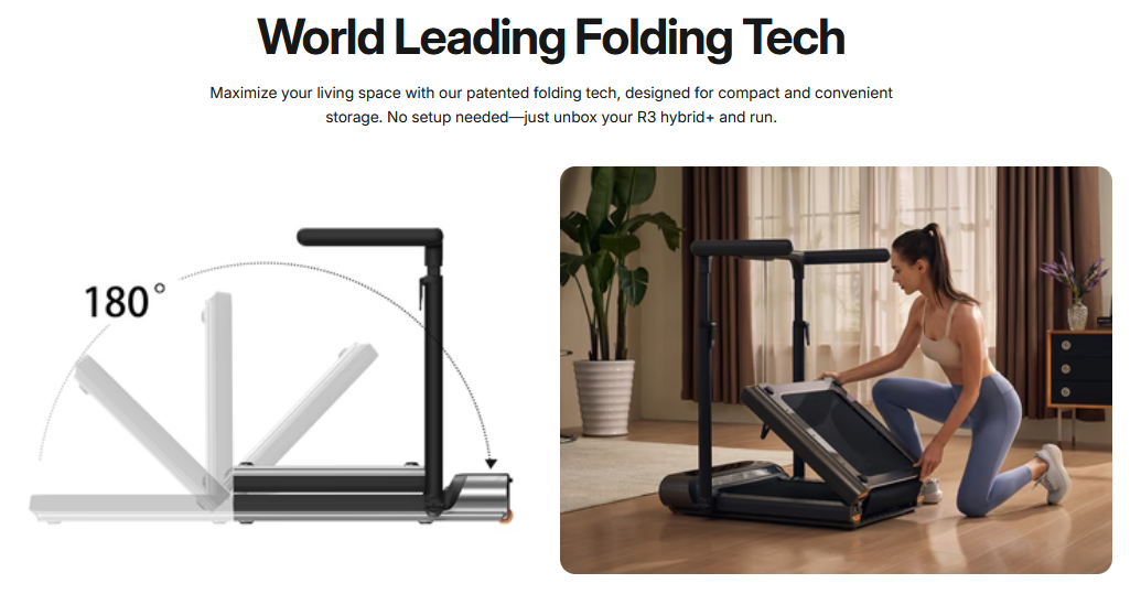 Kingsmith WalkingPad Treadmill Home Fitness Gym Foldable 1 HP - R3 Hybrid+ Gambar produk Kingsmith WalkingPad Treadmill Home Fitness Gym Foldable 1 HP - R3 Hybrid+