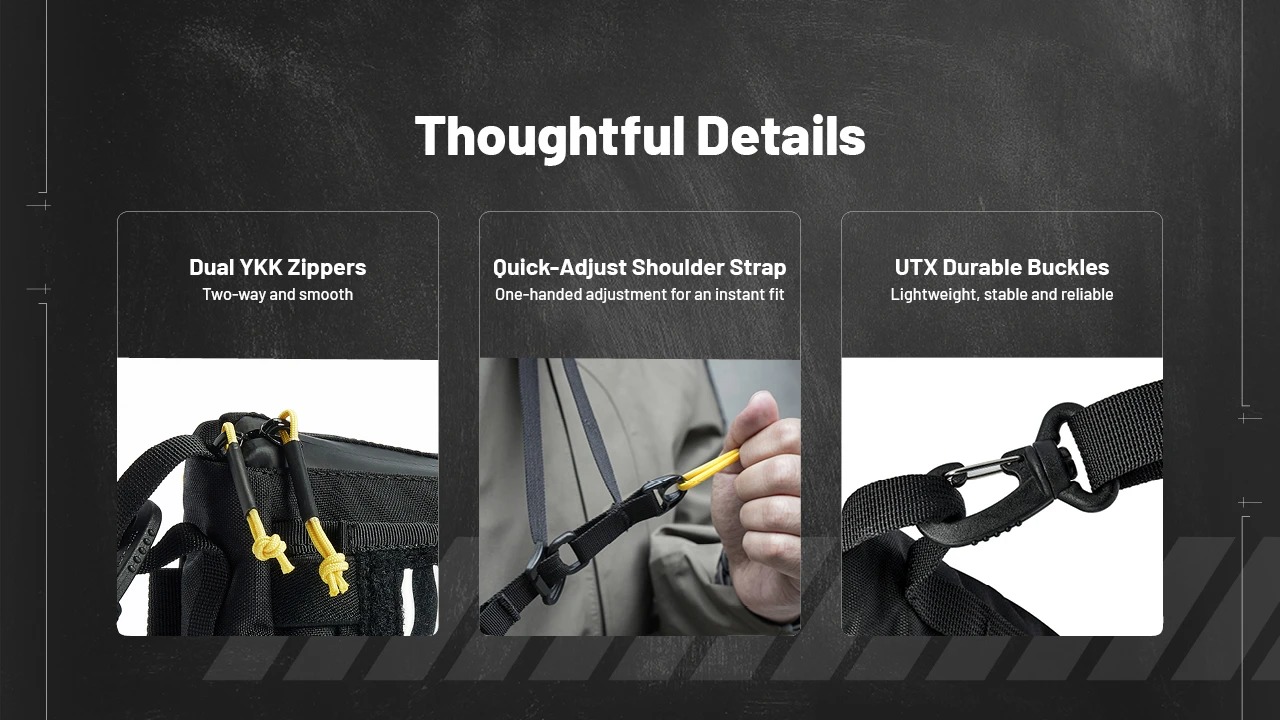 Gambar produk Nitecore Tas Sling Bag Modular Multifungsi Lightweight 500D Nylon - SLB08