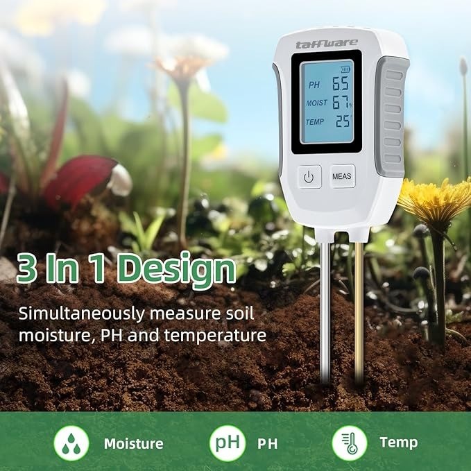 Taffware Alat Pengukur Tanah Digital 3in1 Soil Tester PH Humidity Temp - YG39 Gambar produk Taffware Alat Pengukur Tanah Digital 3in1 Soil Tester PH Humidity Temp - YG39