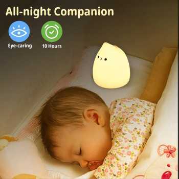 Gambar produk Little Cat Lampu Tidur LED Model Cute Cat RGB 5 Color 0.3W 4.5V - LJC-124