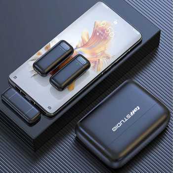 TaffSTUDIO Wireless Lavalier Lapel Microphone Vlogger Type C 2.4GHz - K6