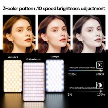 Gambar produk WINGEAR Lampu Fill Light LED 3in1 Color 2500-9000K Magnetic 3000mAh - M19