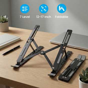 NUOXI Laptop Stand Foldable Adjustable Aluminium 12-17 Inch - N3