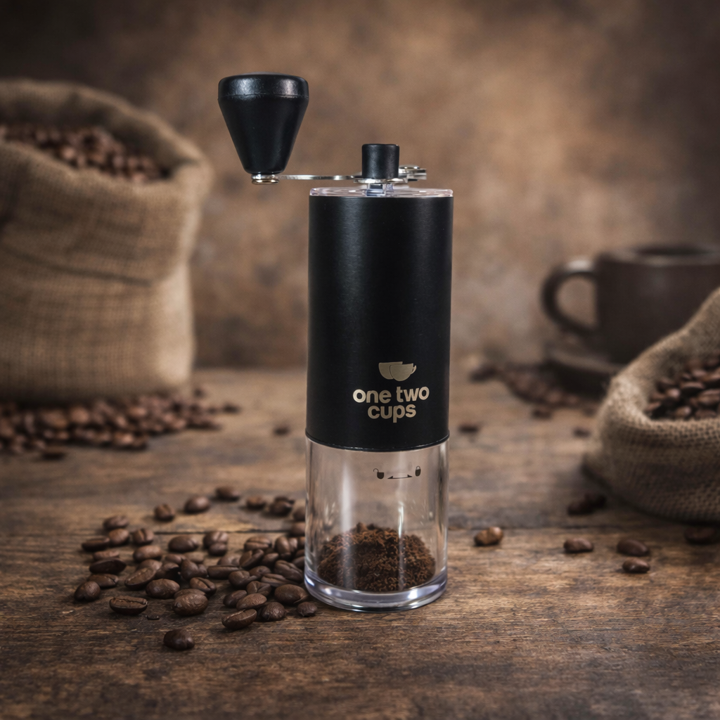 Gambar produk One Two Cups Alat Penggiling Kopi Manual Coffee Grinder Ceramic Core - 4011