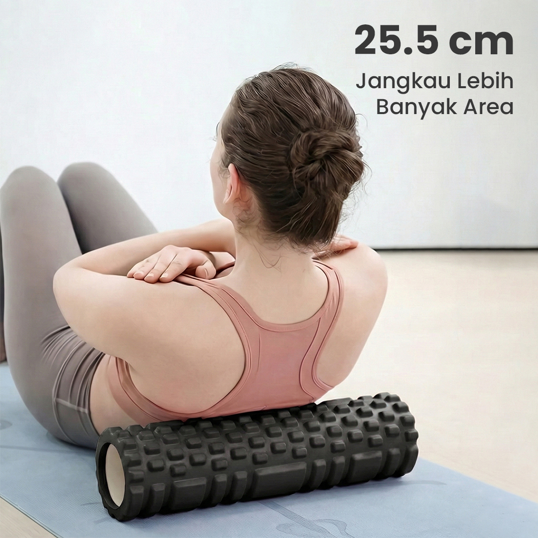 DR.XIE Rumble Roller Foam Yoga Massage Hollow Column EVA 25.5cm - DX219 Gambar produk DR.XIE Rumble Roller Foam Yoga Massage Hollow Column EVA 25.5cm - DX219