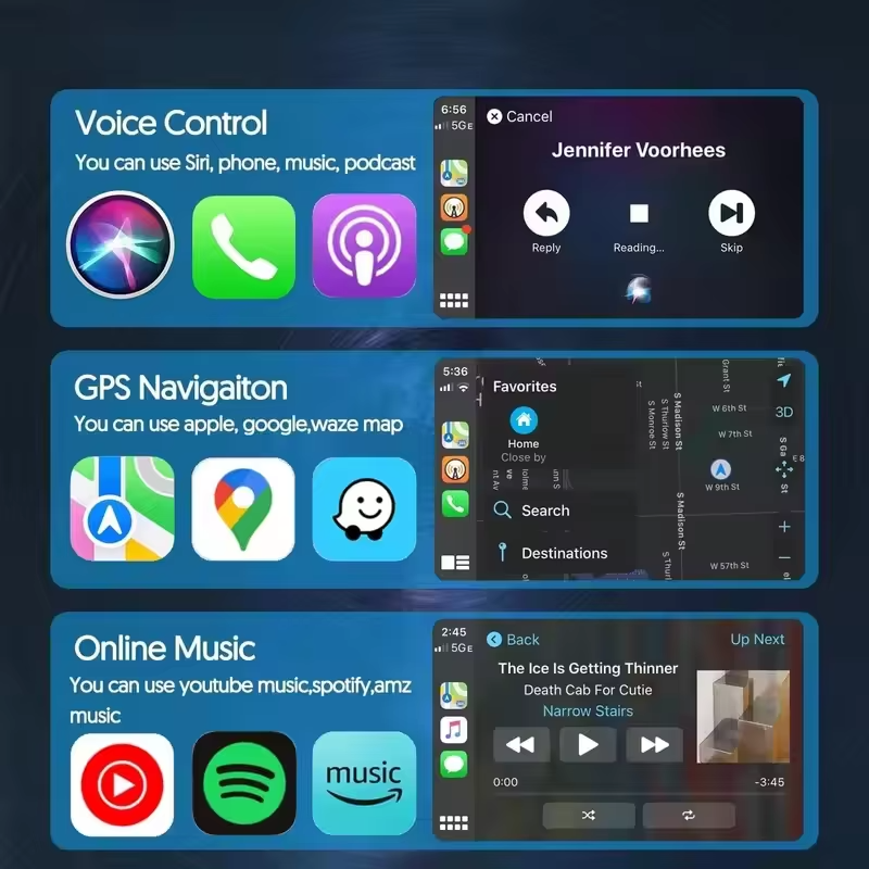 XUDA USB Dongle Wireless CarPlay Android Auto Cortex-A7 WiFi 5.8GHz - A70 Gambar produk XUDA USB Dongle Wireless CarPlay Android Auto Cortex-A7 WiFi 5.8GHz - A70