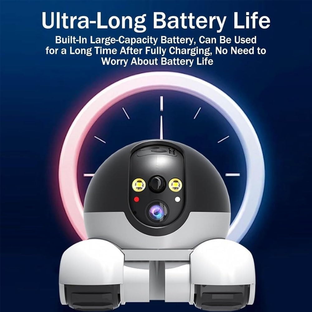 Jesco Robot CCTV Dual Lens Night Vision Two Way Audio 3MP 5200mAh - SC-50 Gambar produk Jesco Robot CCTV Dual Lens Night Vision Two Way Audio 3MP 5200mAh - SC-50