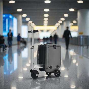 JATURUN Koper Skuter Elektrik Kabin Airwheel Style Luggage 20 Inch - SL01