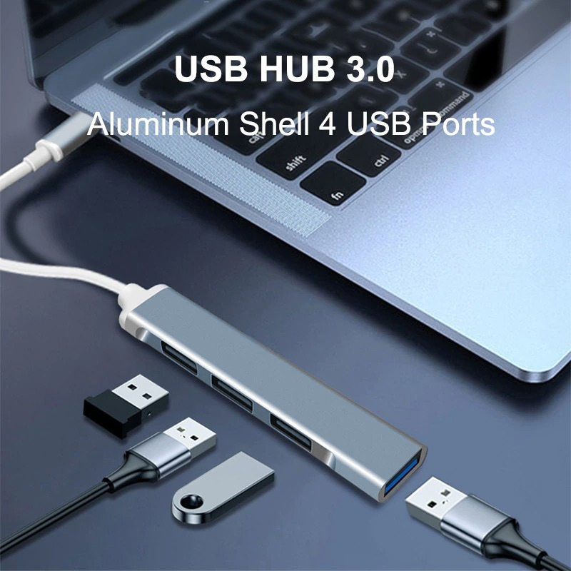 Gambar produk MLLSE USB HUB Type C Adapter High Speed 1 USB 3.0 dan 3 USB 2.0 - C809