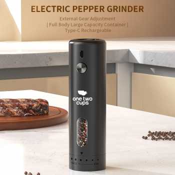 One Two Cups Alat Penggiling Biji Lada Elektrik Grinder Rechargeable - KYMQ-65A