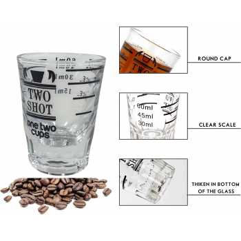 One Two Cups Gelas Kopi Expresso Shot Glass Coffee Cup 60ml - MD19