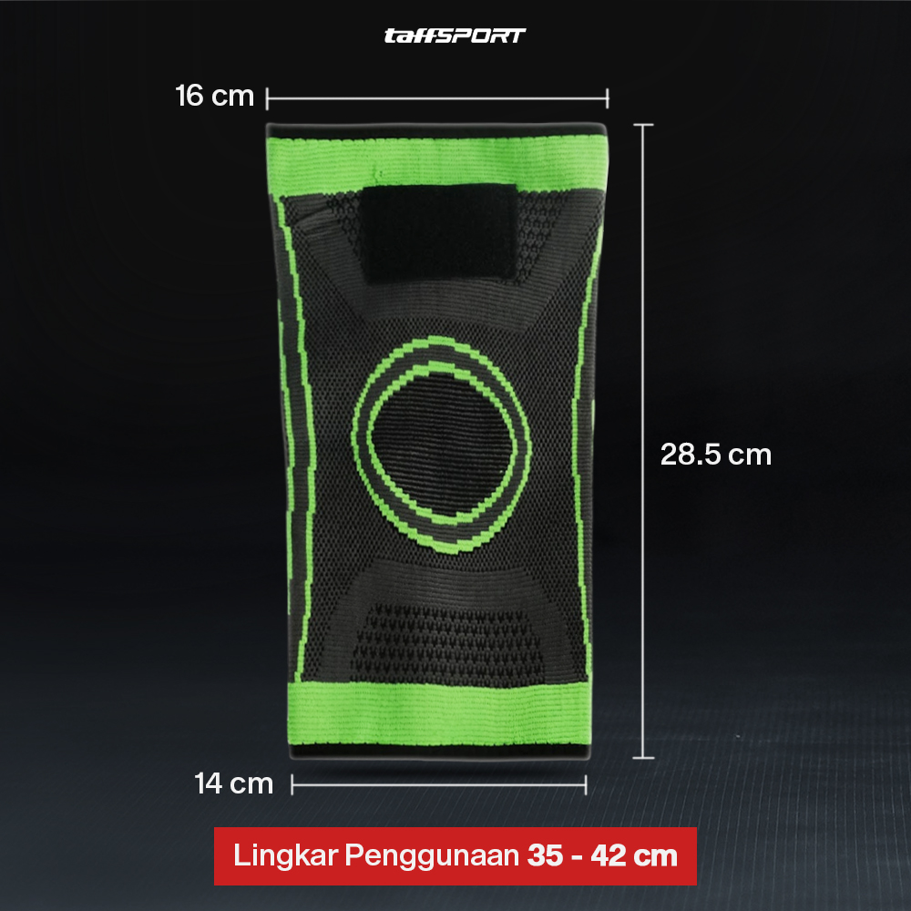 Gambar produk TaffSPORT Pelindung Lutut Knee Support Compression Sport Fitness M - SS7
