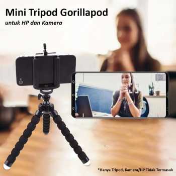 Gambar produk COOLJIER Mini Tripod Gorillapod Fleksibel untuk HP dan Kamera 17cm - XTK75