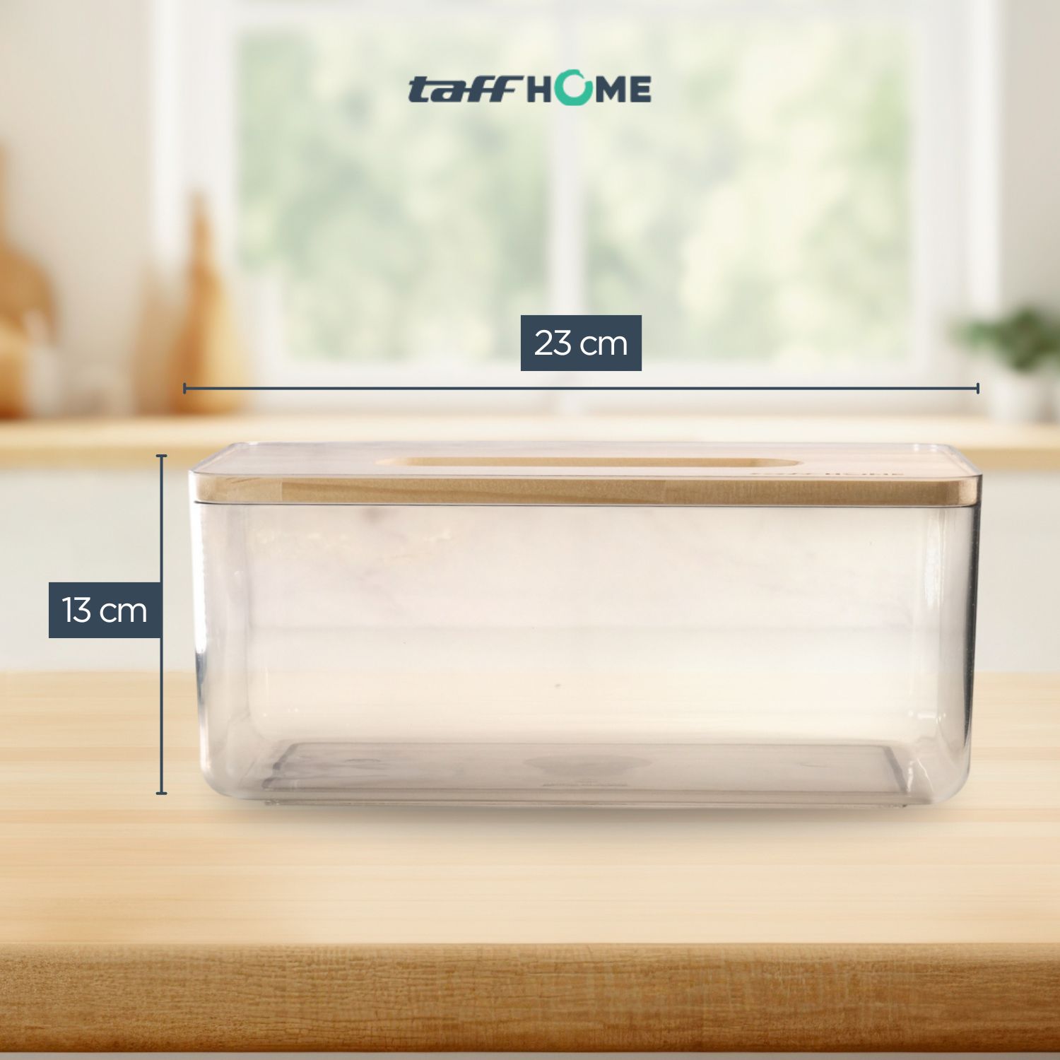 Gambar produk TaffHOME Kotak Tisu Kayu Nordic Minimalist Tissue Box Large - ZJ011