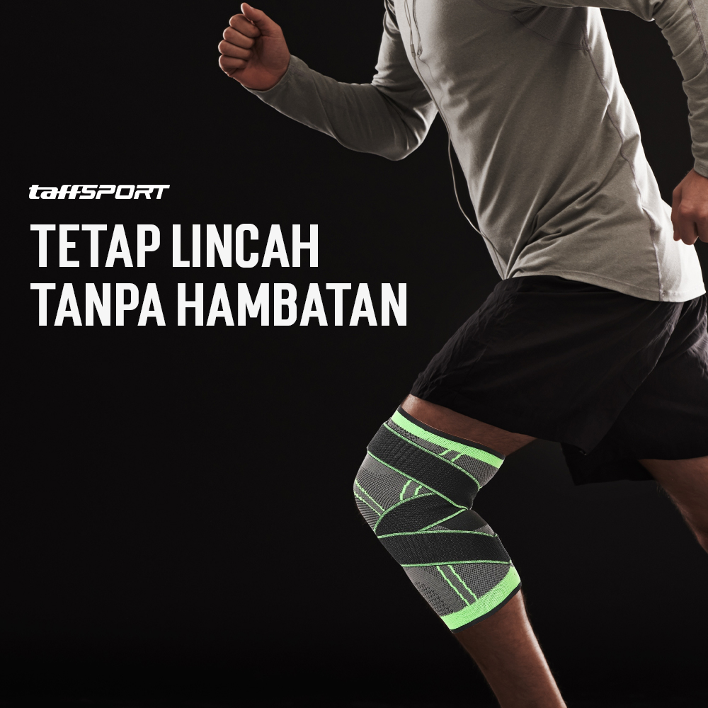 Gambar produk TaffSPORT Pelindung Lutut Knee Support Compression Sport Fitness XL - SS7