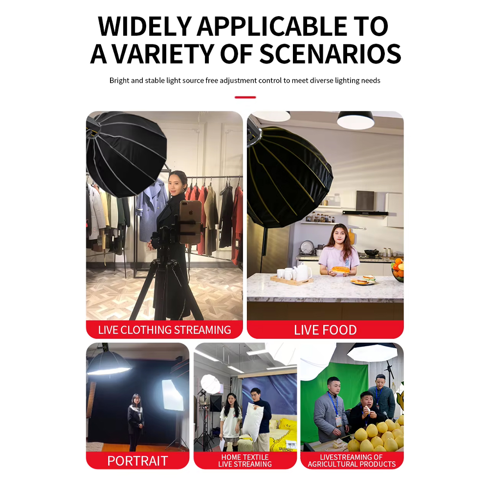 Gambar produk Kamox Lampu Studio LED Fill Light 3in1 Color Universal Mount 400W - KS-400II