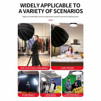 Gambar produk Kamox Lampu Studio LED Fill Light 3in1 Color Universal Mount 400W - KS-400II