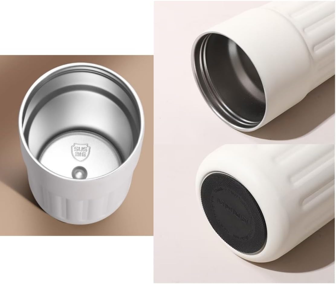 HOT&COOL Mug Double Layer Smart Temperature Stainless Steel 316 450ml - HC400 Gambar produk HOT&COOL Mug Double Layer Smart Temperature Stainless Steel 316 450ml - HC400