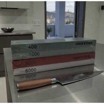 KNIFEZER Batu Pengasah Pisau Knife Whetstone 400/1000 3000/8000 2PCS - CF413