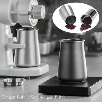 OKLZ Tempat Bubuk Kopi dengan Filter Powder Cup Coffee Stainless Steel - OKL01