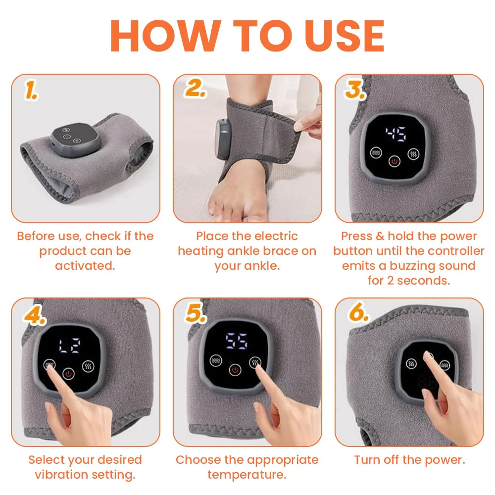 Emsense Alat Pijat Terapi Ankle Heating Massager 4 Speed 8 Mode - HE02 Gambar produk Emsense Alat Pijat Terapi Ankle Heating Massager 4 Speed 8 Mode - HE02