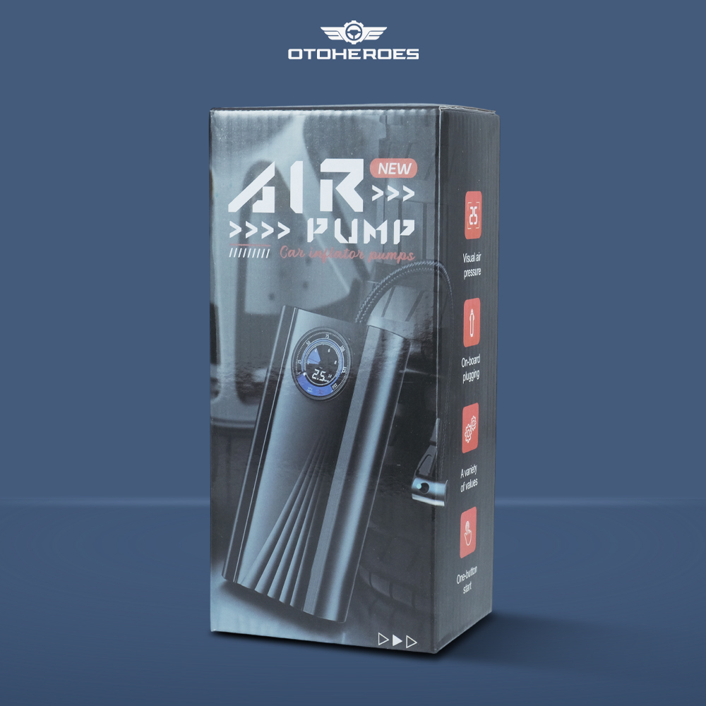 OTOHEROES Pompa Ban Elektrik Portable Air Compressor DC 12V 150 PSI - SCK619-1 Gambar produk OTOHEROES Pompa Ban Elektrik Portable Air Compressor DC 12V 150 PSI - SCK619-1
