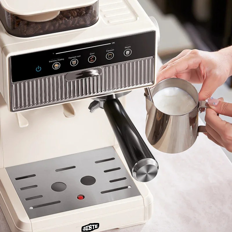 Trieste Mesin Kopi Espresso Coffee Frothing Grinding 20 Level 1350W - BG658T Gambar produk Trieste Mesin Kopi Espresso Coffee Frothing Grinding 20 Level 1350W - BG658T