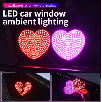 CARFO Lampu Dekorasi Mobil LED Eye of Love Window Ambient Emoji Lights - L2
