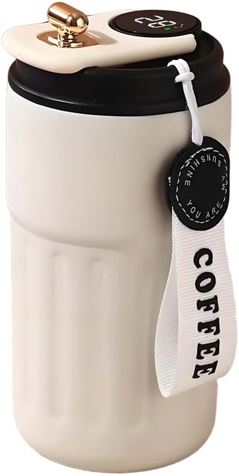 HOT&COOL Mug Double Layer Smart Temperature Stainless Steel 316 450ml - HC400 Gambar produk HOT&COOL Mug Double Layer Smart Temperature Stainless Steel 316 450ml - HC400