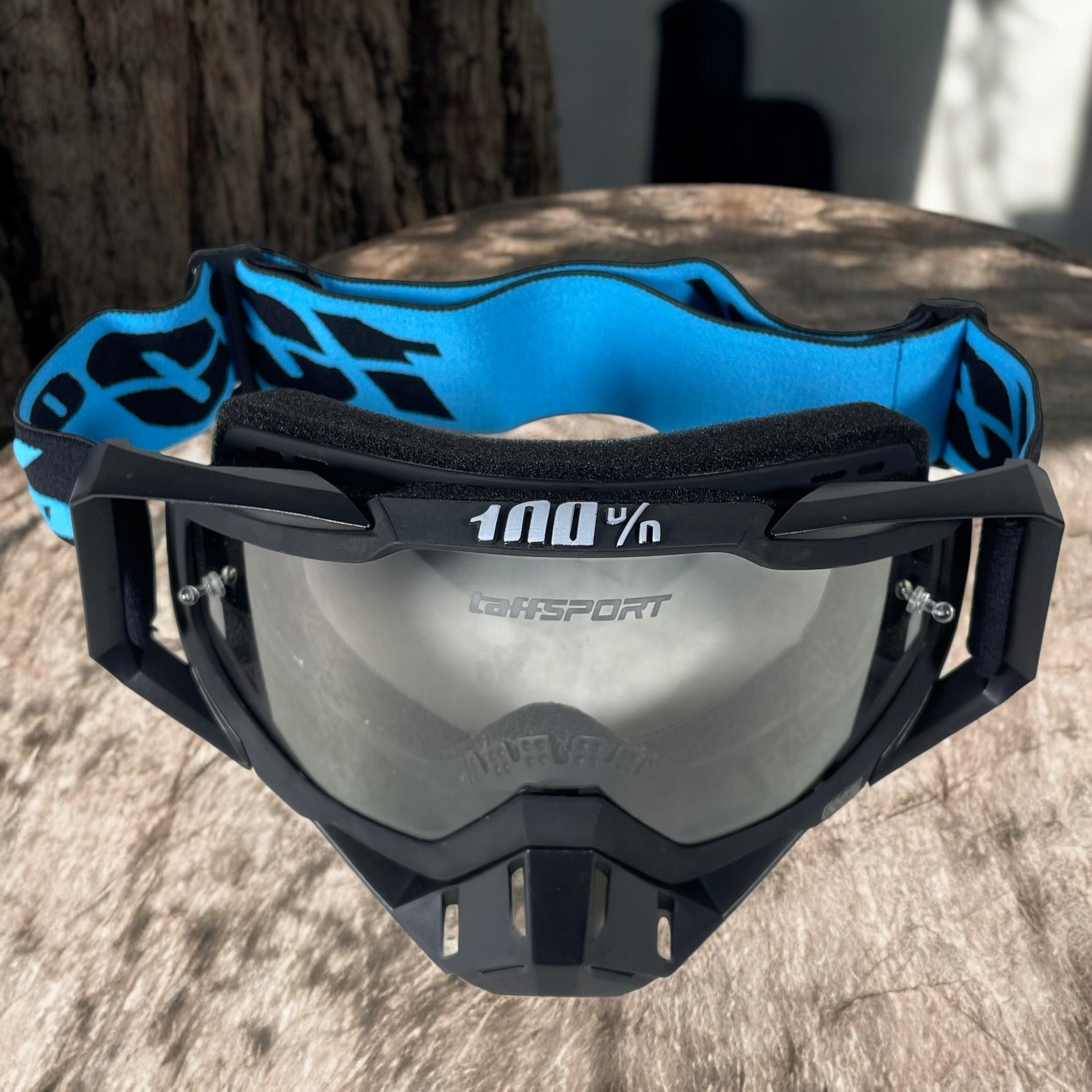 TaffSPORT Kacamata Helm Motor Goggles UV400 Protection Windproof Clear - UV400 Gambar produk TaffSPORT Kacamata Helm Motor Goggles UV400 Protection Windproof Clear - UV400