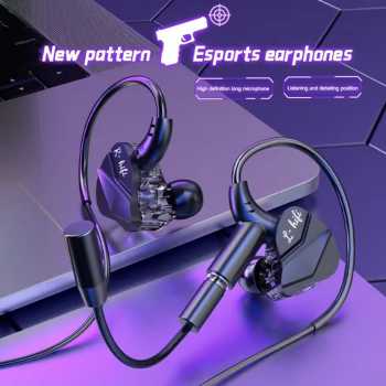 Gambar produk VAORLO Earphone Gaming Wired Type C HiFi Surround Sound Detachable Mic - G62