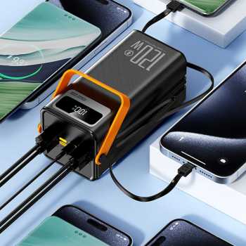 CHiRiCH Power Bank 50000mAh 120W Fast Charging Cable USB Type C 22.5W - CH550