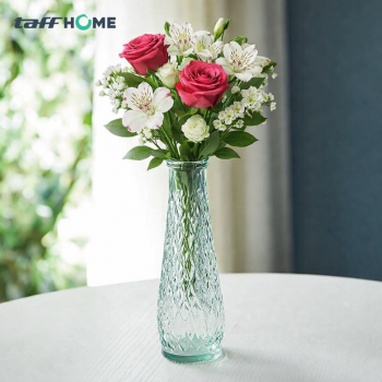 TaffHOME Vas Bunga Botol Kaca Estetik Multifungsi Crystal Flower Vase - FN-22