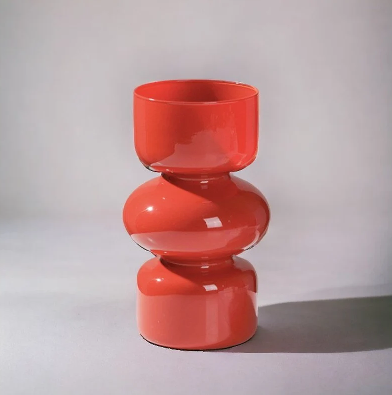 Gambar produk Ameiqa Vas Bunga Kaca Nordic Bottle Vase Flower Pot Home Decor 18cm - AM-18