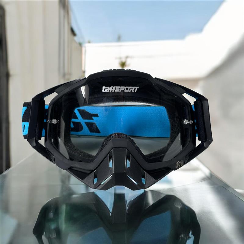 TaffSPORT Kacamata Helm Motor Goggles UV400 Protection Windproof Clear - UV400 Gambar produk TaffSPORT Kacamata Helm Motor Goggles UV400 Protection Windproof Clear - UV400