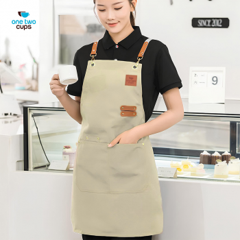 One Two Cups Celemek Masak Apron Anti Air dengan Kantong - SP01