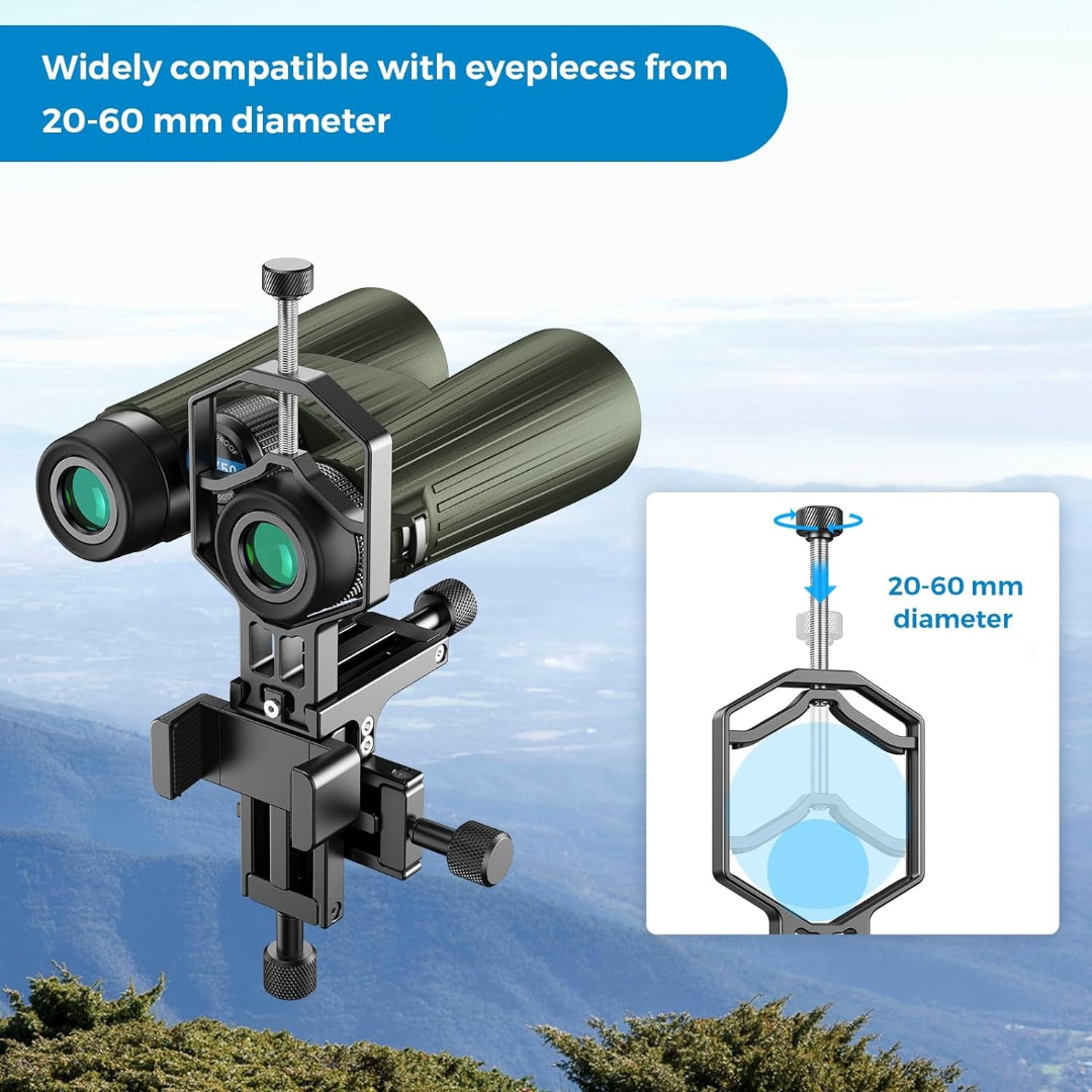 APEXEL Smartphone Adapter 3-Axis for Telescope Microscope Binocular - APL-F003B Gambar produk APEXEL Smartphone Adapter 3-Axis for Telescope Microscope Binocular - APL-F003B