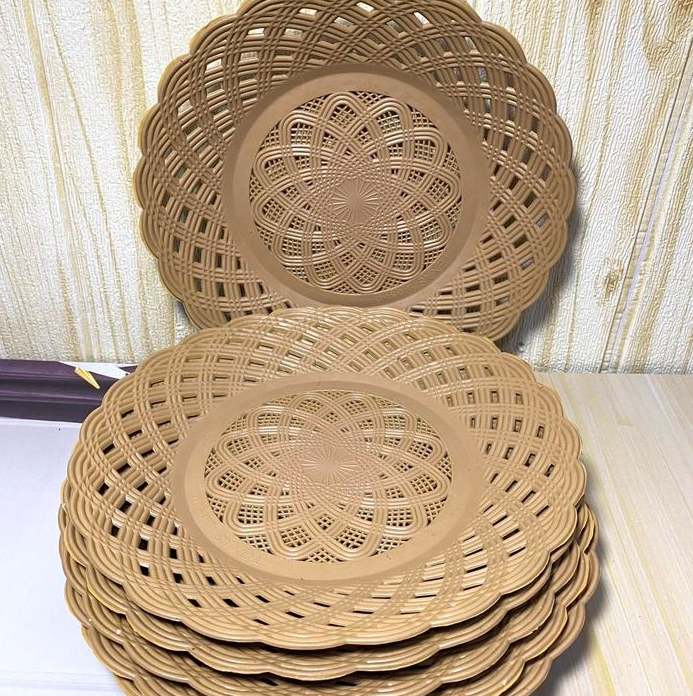 WORMER Tatakan Nampan Saji Roti Kue Fruit Tray Basket 25x7cm - WR24 Gambar produk WORMER Tatakan Nampan Saji Roti Kue Fruit Tray Basket 25x7cm - WR24