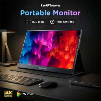 Taffware Portable Monitor 15.6 Inch IPS UHD 4K 60Hz Type C Mini HDMI - SJD1505