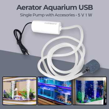 Taffware Aerator Aquarium Fish Tank Oxygenator USB 1W - AB479