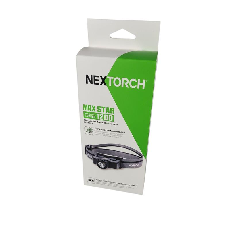 NEXTORCH Senter Kepala LED Headlamp Flashlight Outdoor 1200mAh - MAX STAR Gambar produk NEXTORCH Senter Kepala LED Headlamp Flashlight Outdoor 1200mAh - MAX STAR