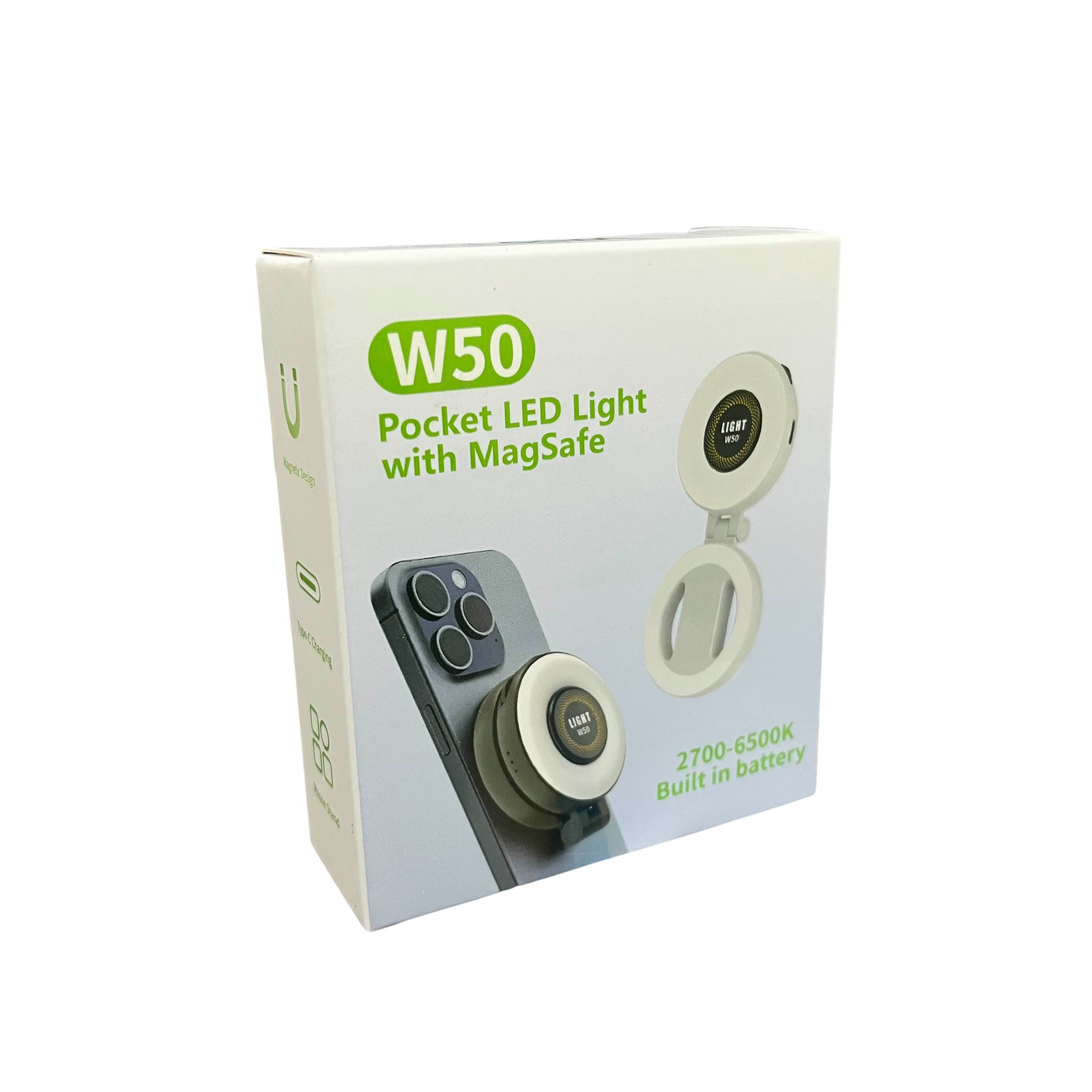 CRYLUX Ring Light LED Magnetic 3in1 Color Flip Design 400mAh 2W - W50 Gambar produk CRYLUX Ring Light LED Magnetic 3in1 Color Flip Design 400mAh 2W - W50