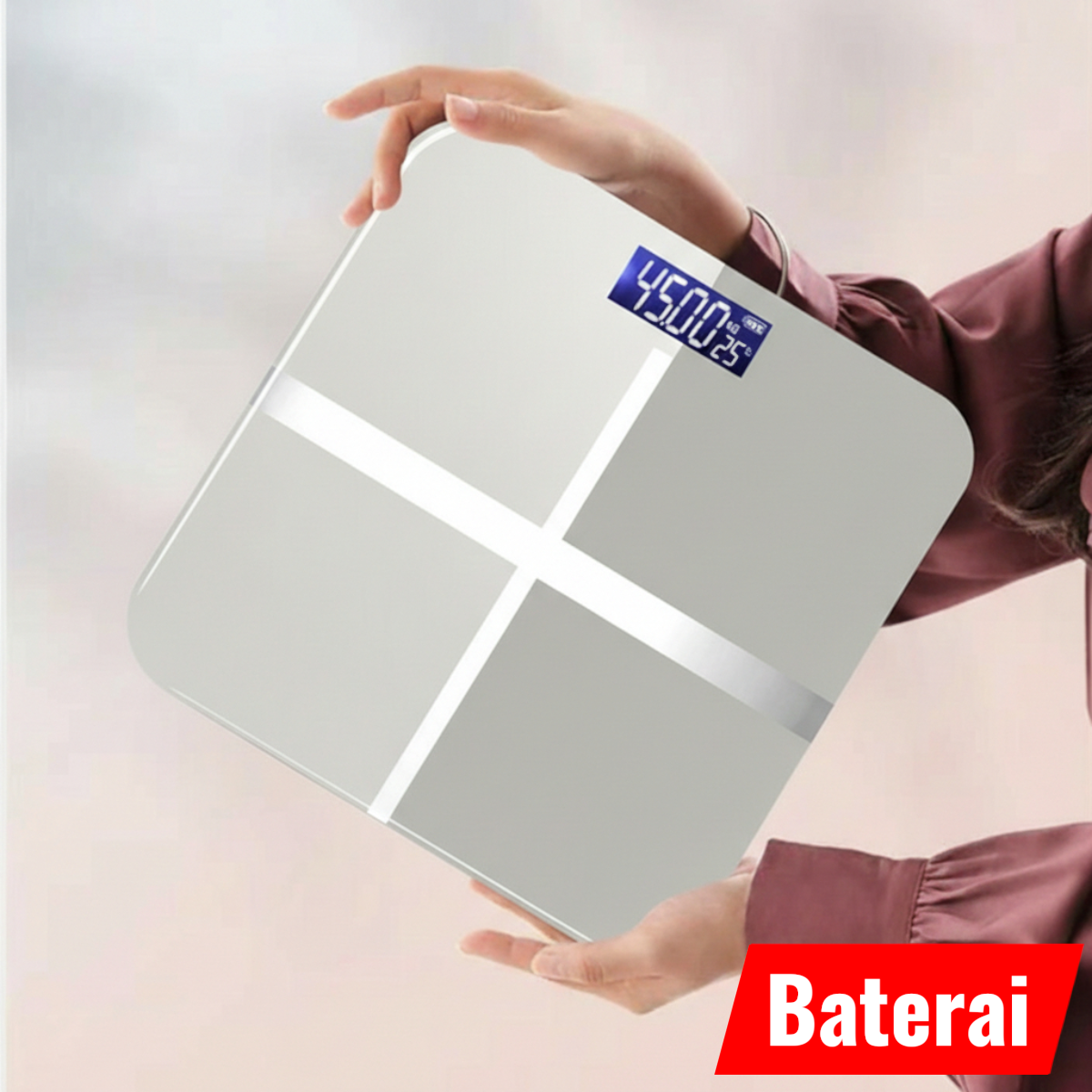 LIFEHOOD Timbangan Badan Digital Scale LED Display 180kg Baterai - SC-08 Gambar produk LIFEHOOD Timbangan Badan Digital Scale LED Display 180kg Baterai - SC-08